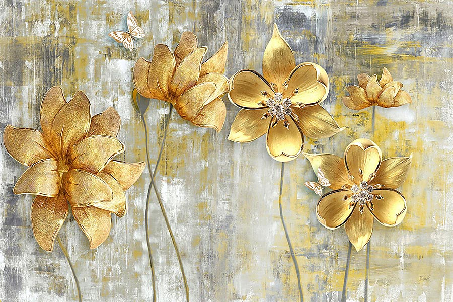 Fototapeta Veľké zlaté kvety 1820